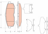 Brake Pad Set, Disc Brake GDB3406 - TRW
