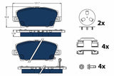 Brake Pad Set, Disc Brake GDB3407BTE - TRW - Brake Pads - TRW