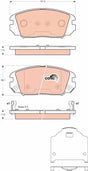 Brake Pad Set, Disc Brake GDB3409 - TRW