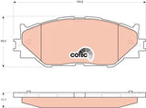 Brake Pad Set, Disc Brake GDB3410DT - TRW