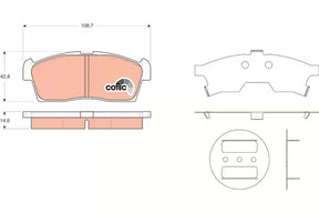 Brake Pad Set, Disc Brake GDB3411 - TRW