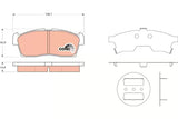 Brake Pad Set, Disc Brake GDB3411DT - TRW