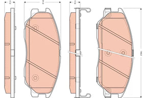 Brake Pad Set, Disc Brake GDB3412 - TRW