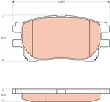 Brake Pad Set, Disc Brake GDB3414 - TRW - Brake Pads - TRW
