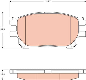 Brake Pad Set, Disc Brake GDB3414 - TRW