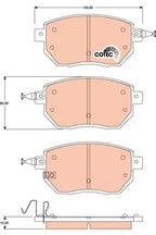 Brake Pad Set, Disc Brake GDB3416 - TRW