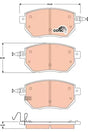 Brake Pad Set, Disc Brake GDB3416 - TRW