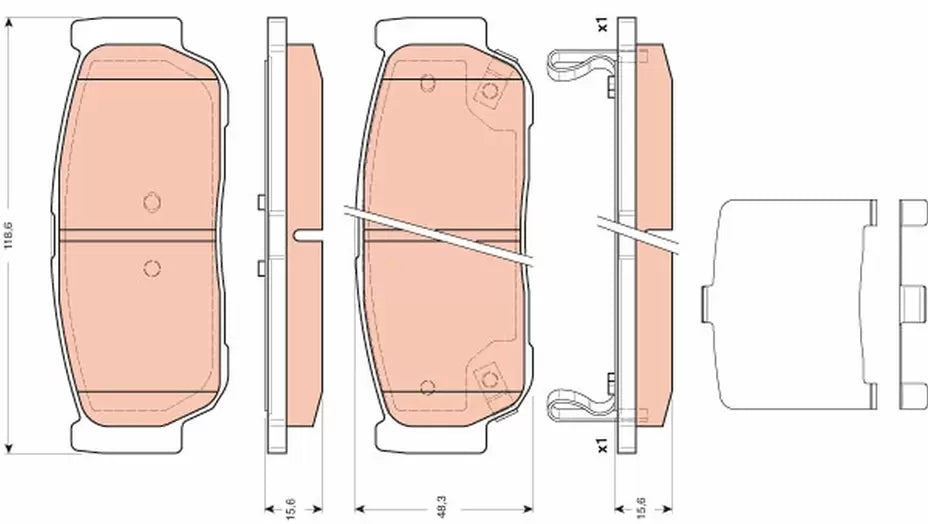 Brake Pad Set, Disc Brake GDB3417 - TRW