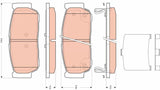 Brake Pad Set, Disc Brake GDB3417 - TRW - Brake Pads - TRW