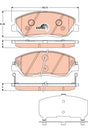 Brake Pad Set, Disc Brake GDB3418 - TRW