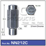 Wheel Nut NN212C - Nice Products | Universal Auto Spares