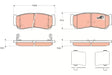 Brake Pad Set, Disc Brake GDB3419 - TRW