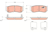 Brake Pad Set, Disc Brake GDB3419DT - TRW