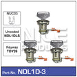 Door Lock set 3 NDL1D-3 - Nice Products | Universal Auto Spares