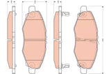 Brake Pad Set, Disc Brake GDB3427DT - TRW