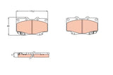 Brake Pad Set, Disc Brake GDB3428DT - TRW