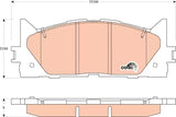 Brake Pad Set, Disc Brake GDB3429AT - TRW