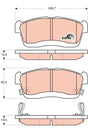 Brake Pad Set, Disc Brake GDB3430 - TRW