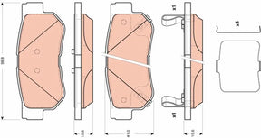 Brake Pad Set, Disc Brake GDB3432 - TRW