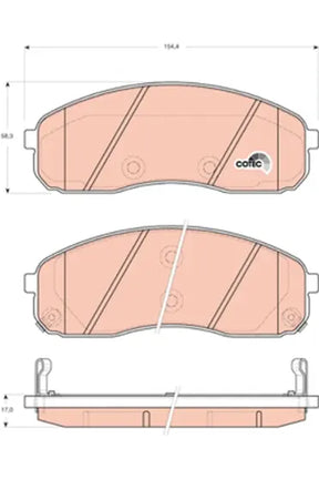 Brake Pad Set, Disc Brake GDB3433 - TRW