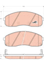 Brake Pad Set, Disc Brake GDB3433 - TRW
