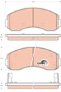 Brake Pad Set, Disc Brake GDB3434 - TRW