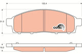 Brake Pad Set, Disc Brake GDB3435DT - TRW