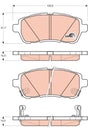 Brake Pad Set, Disc Brake GDB3437 - TRW