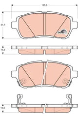 Brake Pad Set, Disc Brake GDB3437DT - TRW
