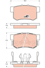 Brake Pad Set, Disc Brake GDB3438 - TRW - Brake Pads - TRW