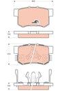 Brake Pad Set, Disc Brake GDB3438 - TRW