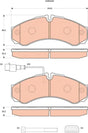 Brake Pad Set, Disc Brake GDB344 - TRW