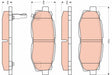 Brake Pad Set, Disc Brake GDB3442 - TRW