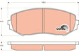Brake Pad Set, Disc Brake GDB3443 - TRW