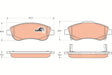 Brake Pad Set, Disc Brake GDB3445 - TRW