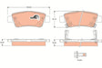 Brake Pad Set, Disc Brake GDB3446 - TRW