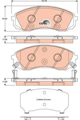 Brake Pad Set, Disc Brake GDB3448DT - TRW