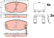 Brake Pad Set, Disc Brake GDB3450DT - TRW