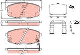 Brake Pad Set, Disc Brake GDB3450DT - TRW
