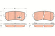 Brake Pad Set, Disc Brake GDB345 - TRW
