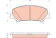Brake Pad Set, Disc Brake GDB3455 - TRW