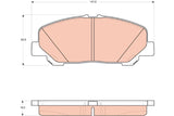 Brake Pad Set, Disc Brake GDB3455 - TRW - Brake Pads - TRW