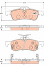 Brake Pad Set, Disc Brake GDB3458 - TRW