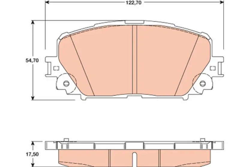 Brake Pad Set, Disc Brake GDB3460 - TRW
