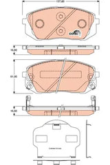 Brake Pad Set, Disc Brake GDB3461 - TRW