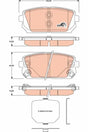 Brake Pad Set, Disc Brake GDB3462 - TRW