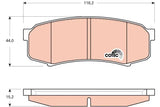 Brake Pad Set, Disc Brake GDB3464DT - TRW
