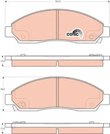Brake Pad Set, Disc Brake GDB3466UT - TRW - Brake Pads - TRW