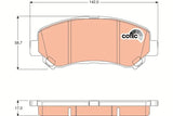 Brake Pad Set, Disc Brake GDB3467DT - TRW