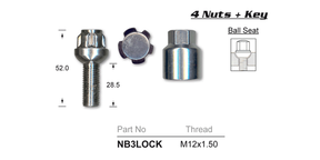 Lock Nuts (set of 4) NB3LOCK - Nice Products | Universal Auto Spares